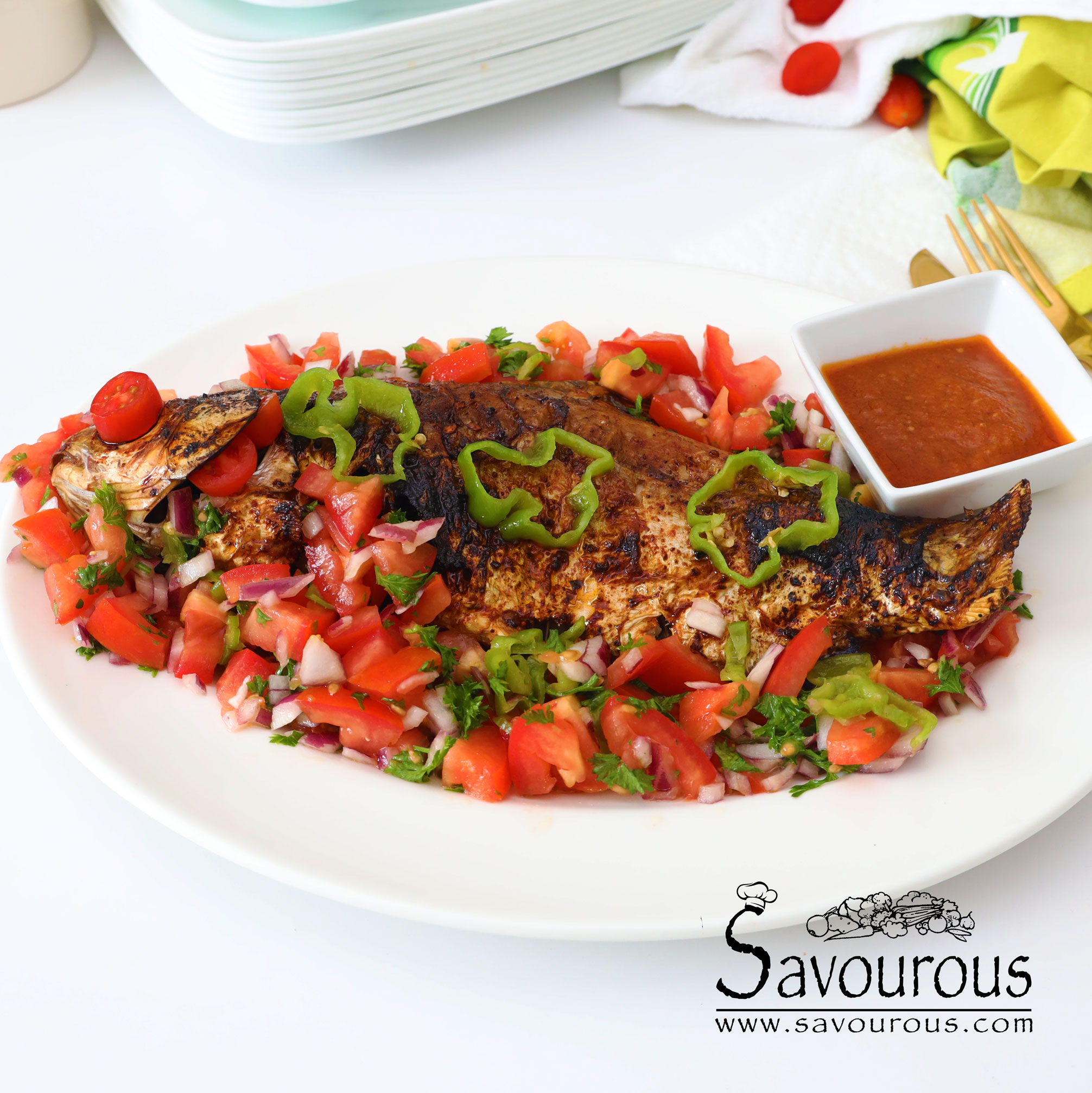 Air Fryer whole Fish Savourous