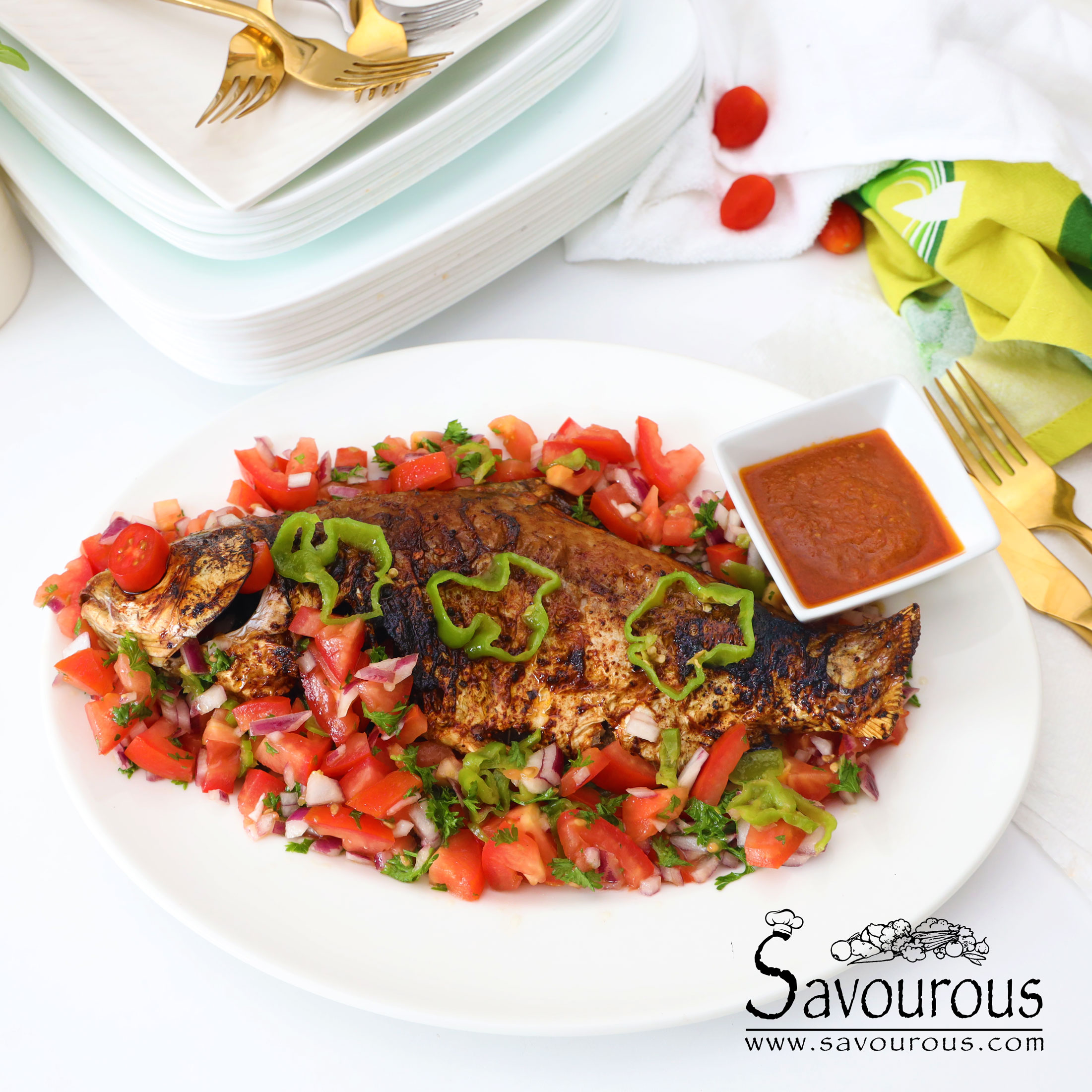 Air Fryer whole Fish Savourous