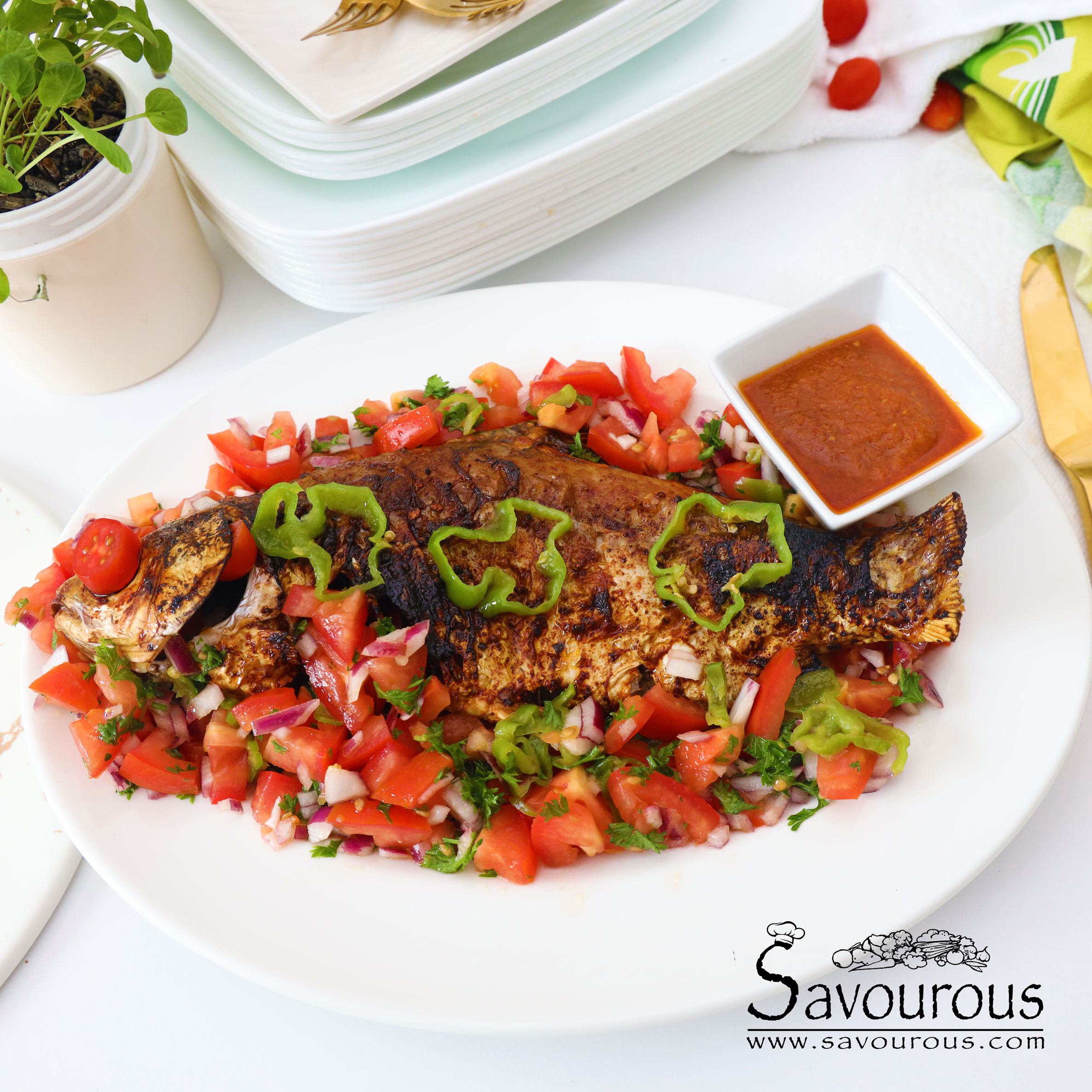 Air Fryer whole Fish Savourous