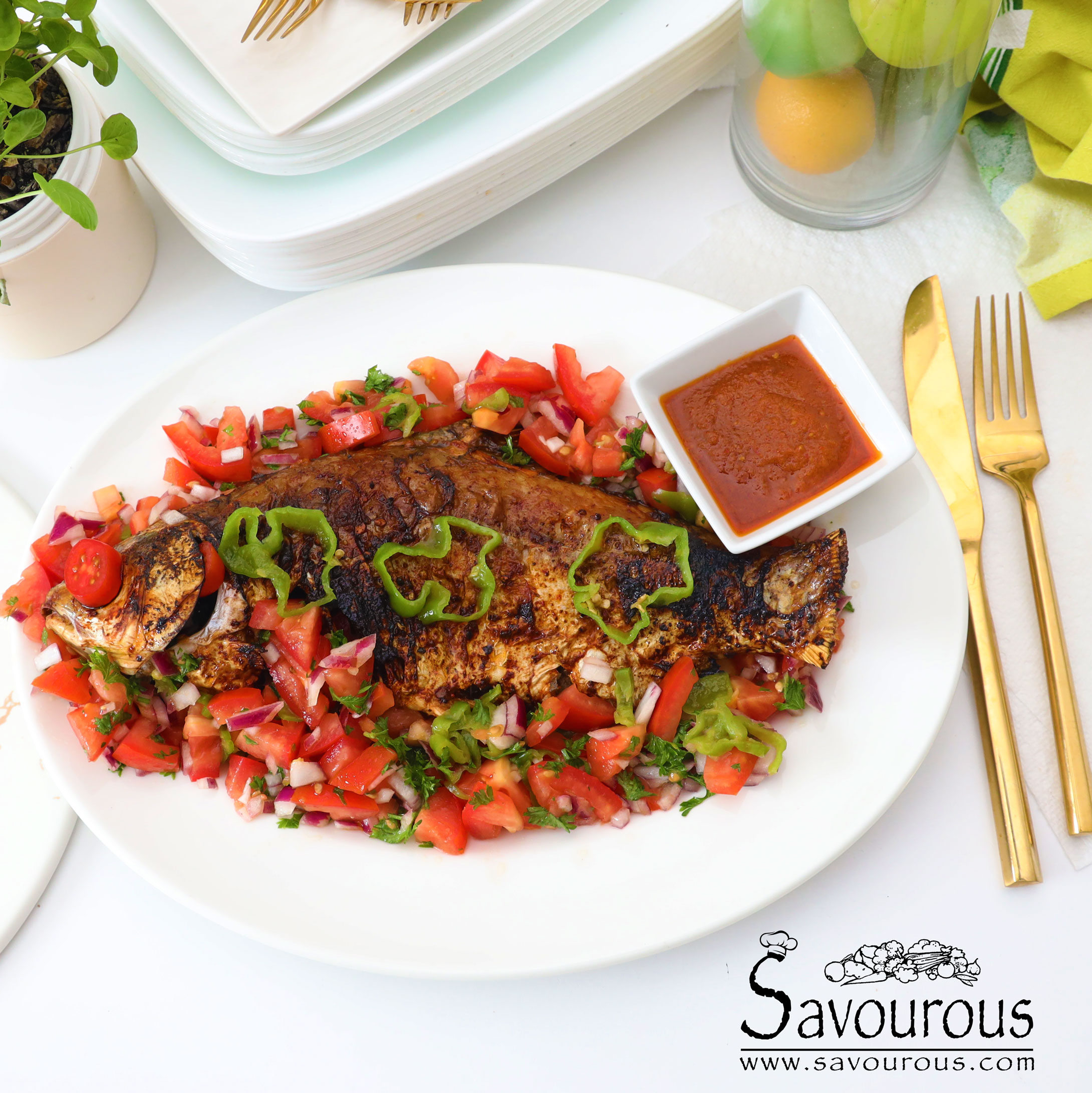 Air Fryer whole Fish Savourous